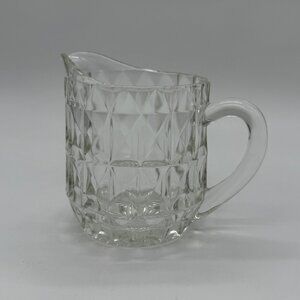 Vintage Jeannette Glass Co. Windsor Diamond Pattern Clear Pitcher